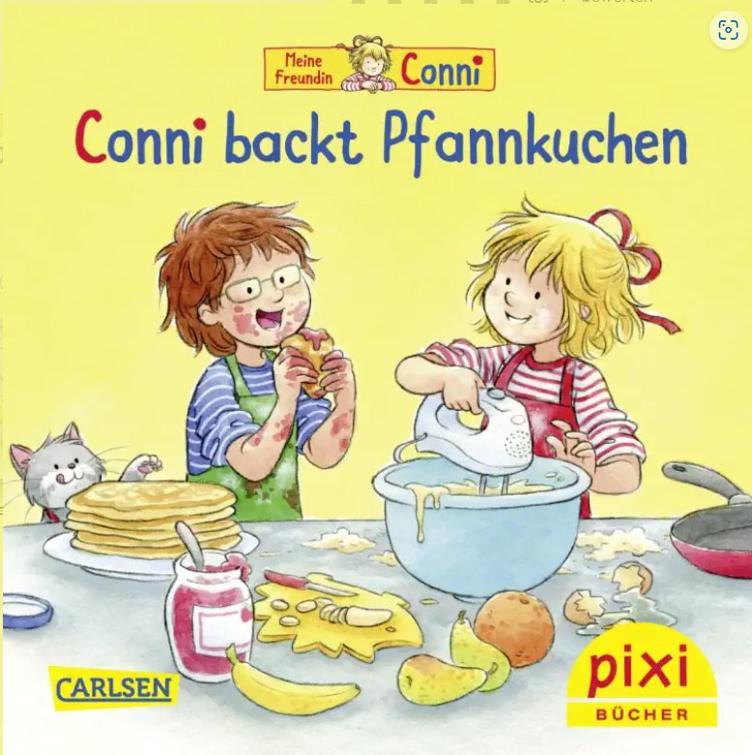 PIXI Conni backt Pfannkuchen