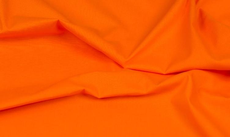 UNI ORANGE BAUMWOLL-POPELINE