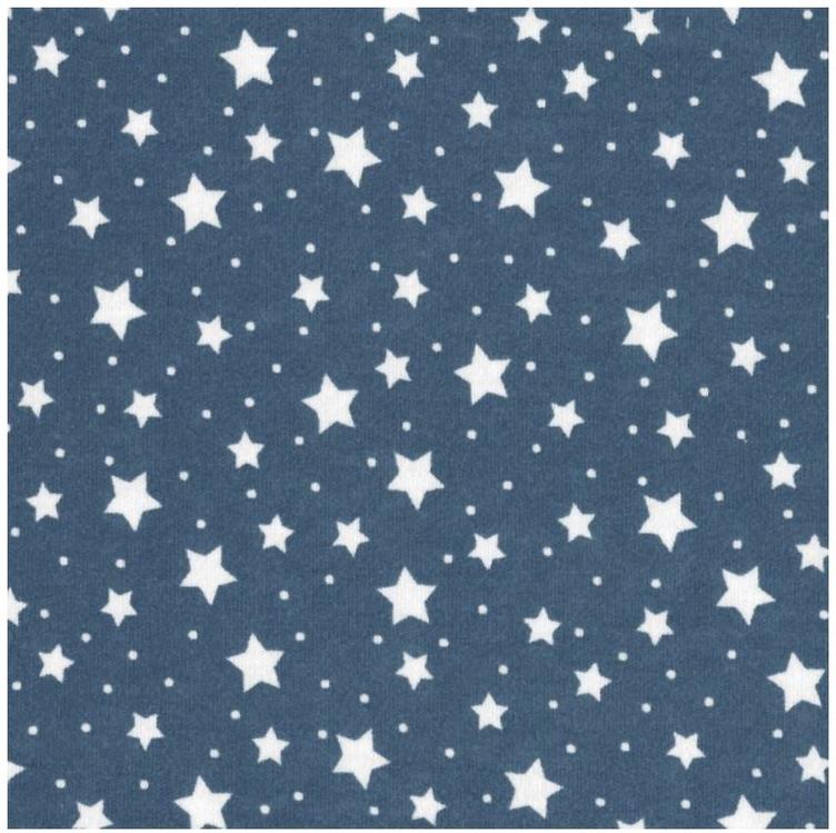 INTERLOCK STOFF - STARRY SKY BLUE MIRAGE - 0