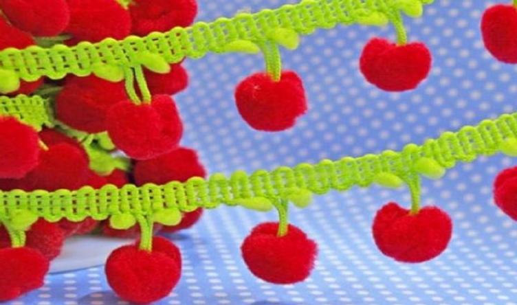 POM-PON GRÜN-ROT
