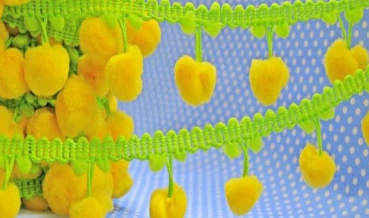 POM-PON GRÜN-GELB