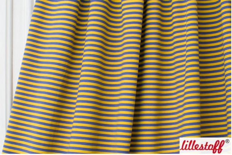 RINGELJERSEY SONNENGELB/RAUCHBLAU