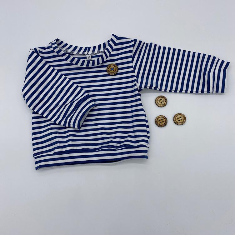 SHIRT STREIFEN BLAU