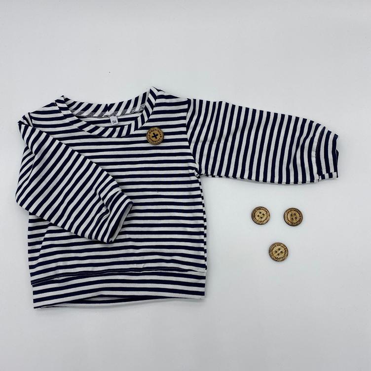 SHIRT STREIFEN MARINE