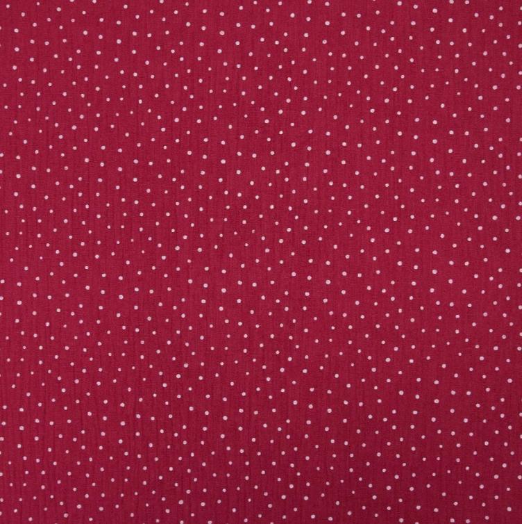 MUSSELIN LITTLE DOTS, ERDBEERROT - 0