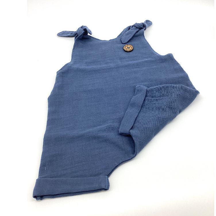 MUSSELIN LATZHOSE kentacky blue