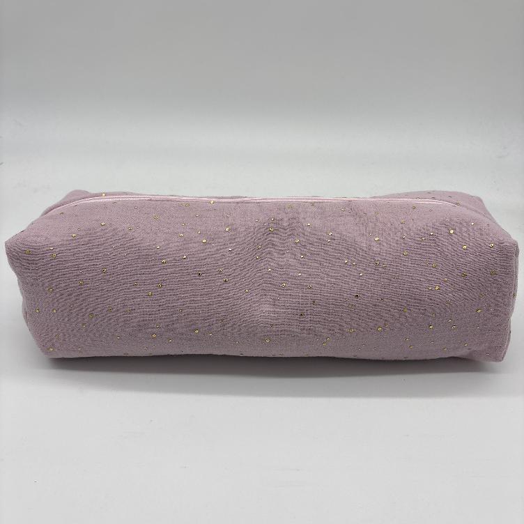 LARGE_BABYROSA GLITZER-MUSSELIN