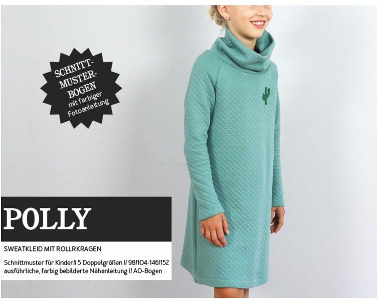 POLLY - SWEATKLEID MIT ROLLKRAGEN